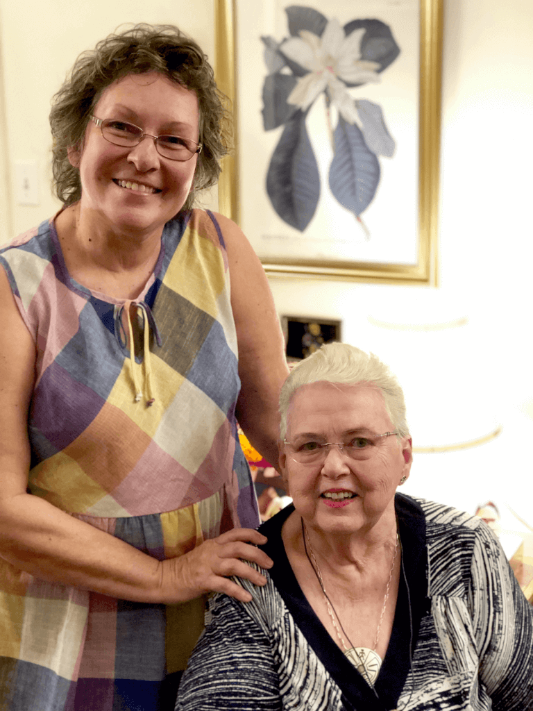 Photo of Patti Jones and our good friend, Emmaline.