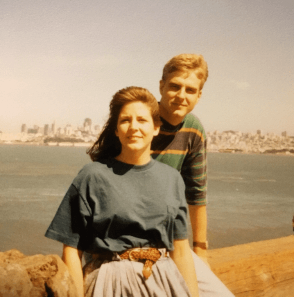 Pam and Stephen in San Fransisco, 1991